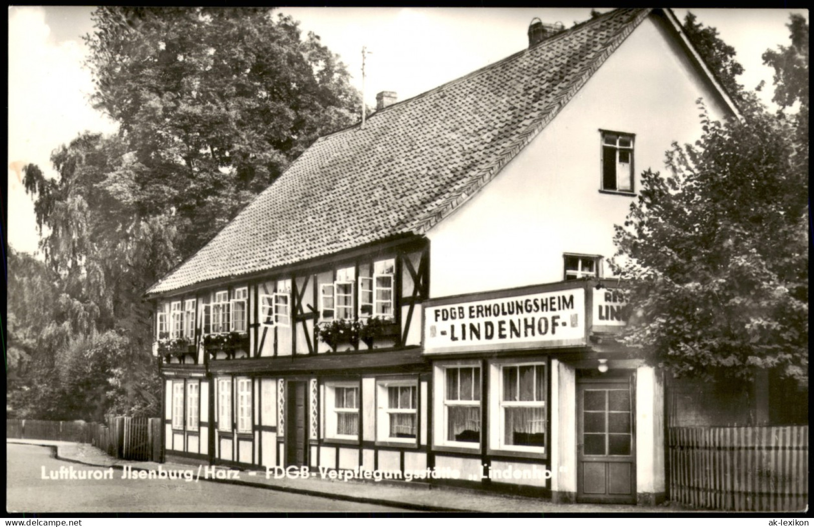 Ilsenburg (Harz) FDGB-Verpflegungsstätte Erholungsheim Lindenhof 1966 - Altri & Non Classificati