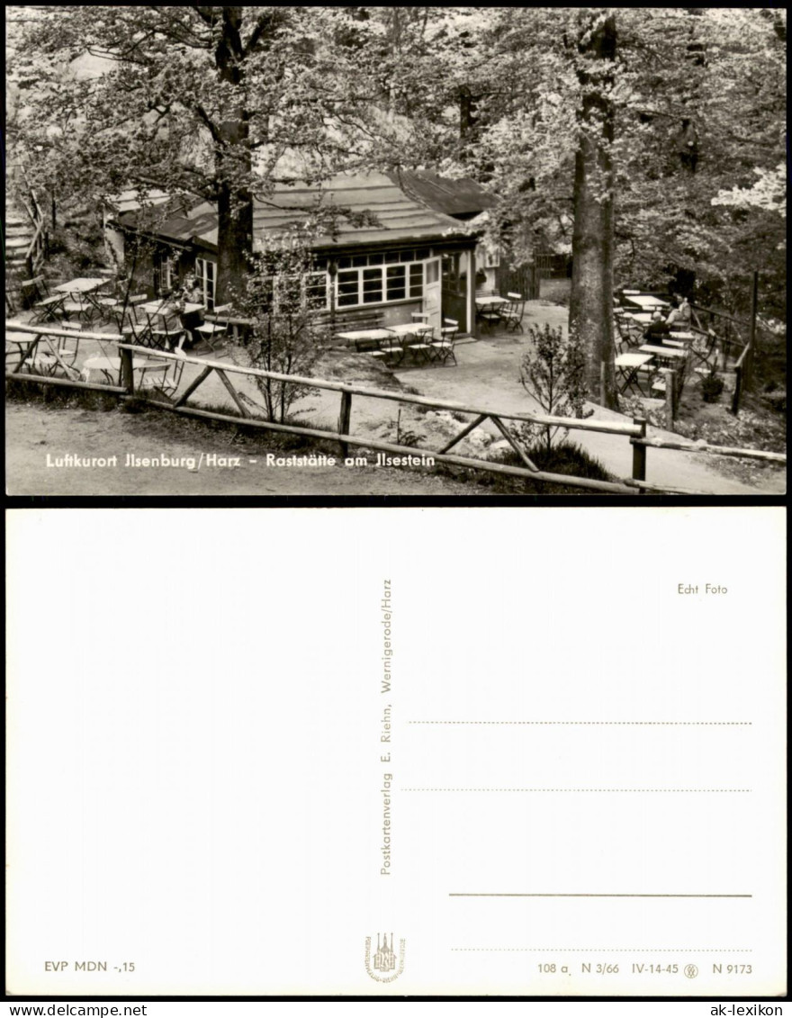 Ansichtskarte Ilsenburg (Harz) Raststätte Am Jlsestein 1966 - Altri & Non Classificati