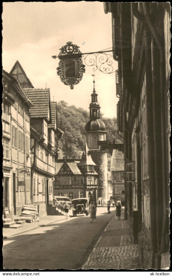 Ansichtskarte Stolberg (Harz) Markt Und Stadtturm 1960 - Altri & Non Classificati