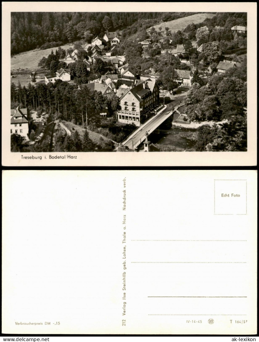 Ansichtskarte Treseburg Panorama-Ansicht Bodetal Harz 1957 - Altri & Non Classificati