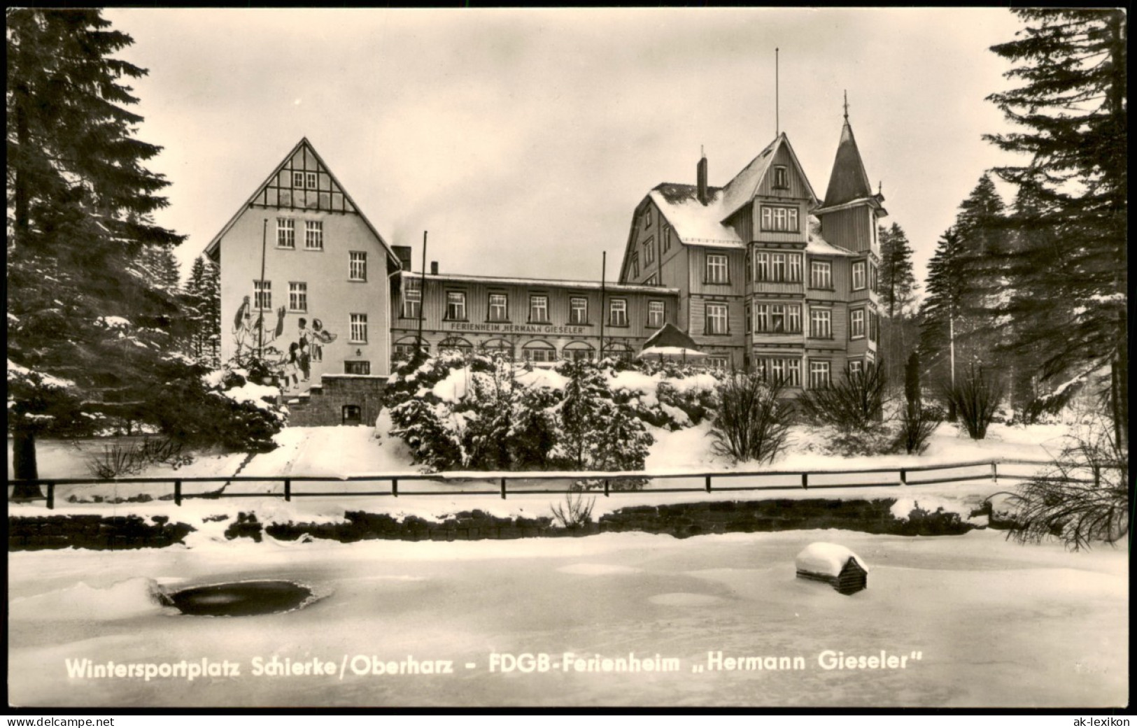 Ansichtskarte Schierke FDGB-Ferienheim &#34;Hermann Gieseler&#34; 1965 - Altri & Non Classificati