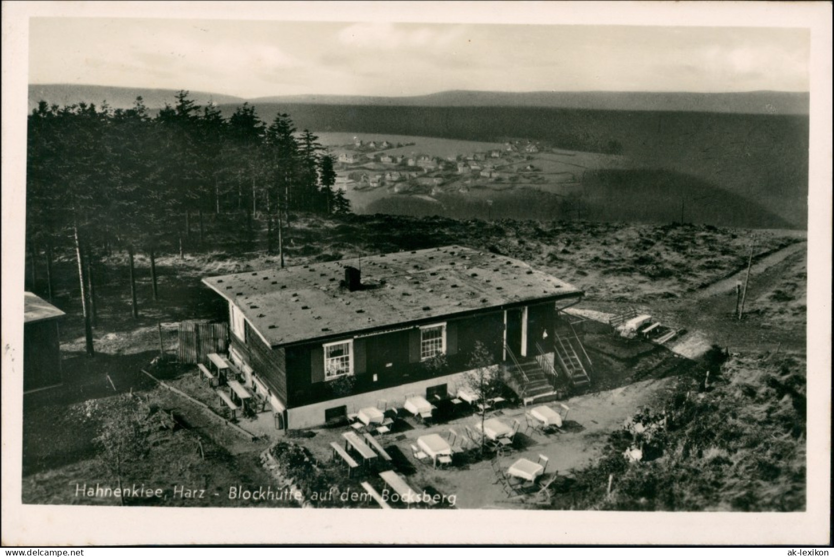 Ansichtskarte Hahnenklee-Bockswiese-Goslar Blockhütte Auf Dem Bocksberg 1943 - Goslar