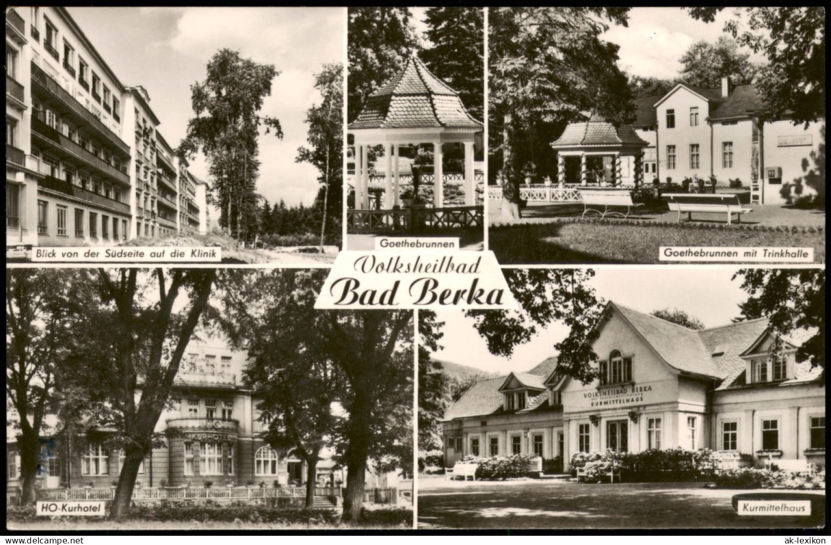 Ansichtskarte Bad Berka DDR Mehrbild-AK Mit Orts- Und Stadtteilansichten 1962 - Bad Berka