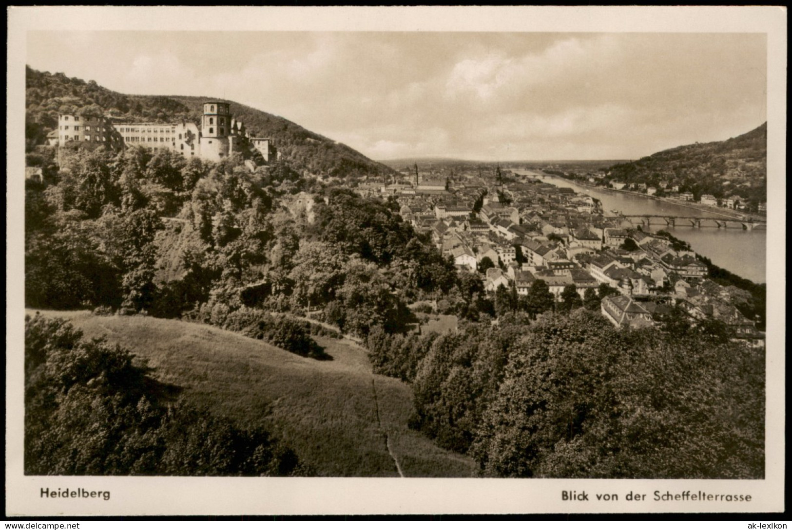 Ansichtskarte Heidelberg Panorama-Ansicht, Stadtansicht U. Schloss 1940 - Heidelberg