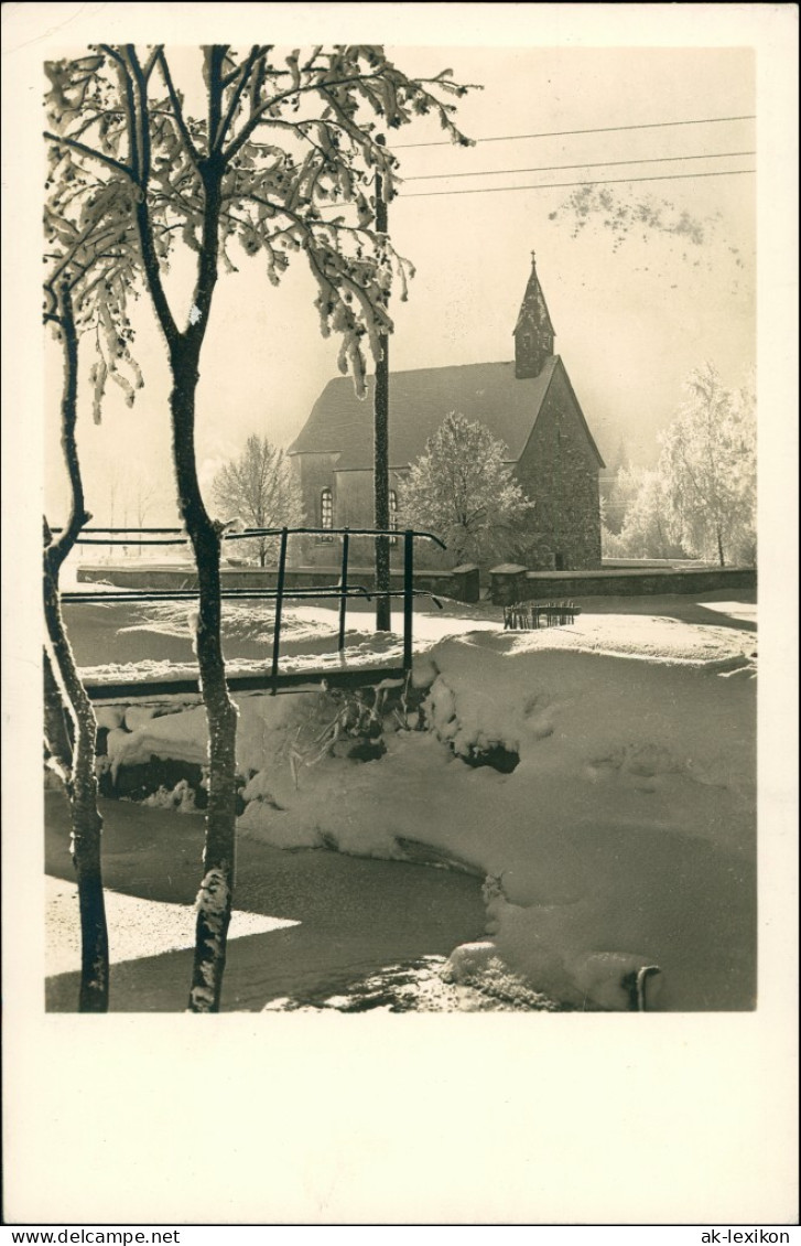 Ansichtskarte  Winter-Ansichtskarten (Schnee/Eis) / Stimmungsbild Kirche 1941 - Unclassified