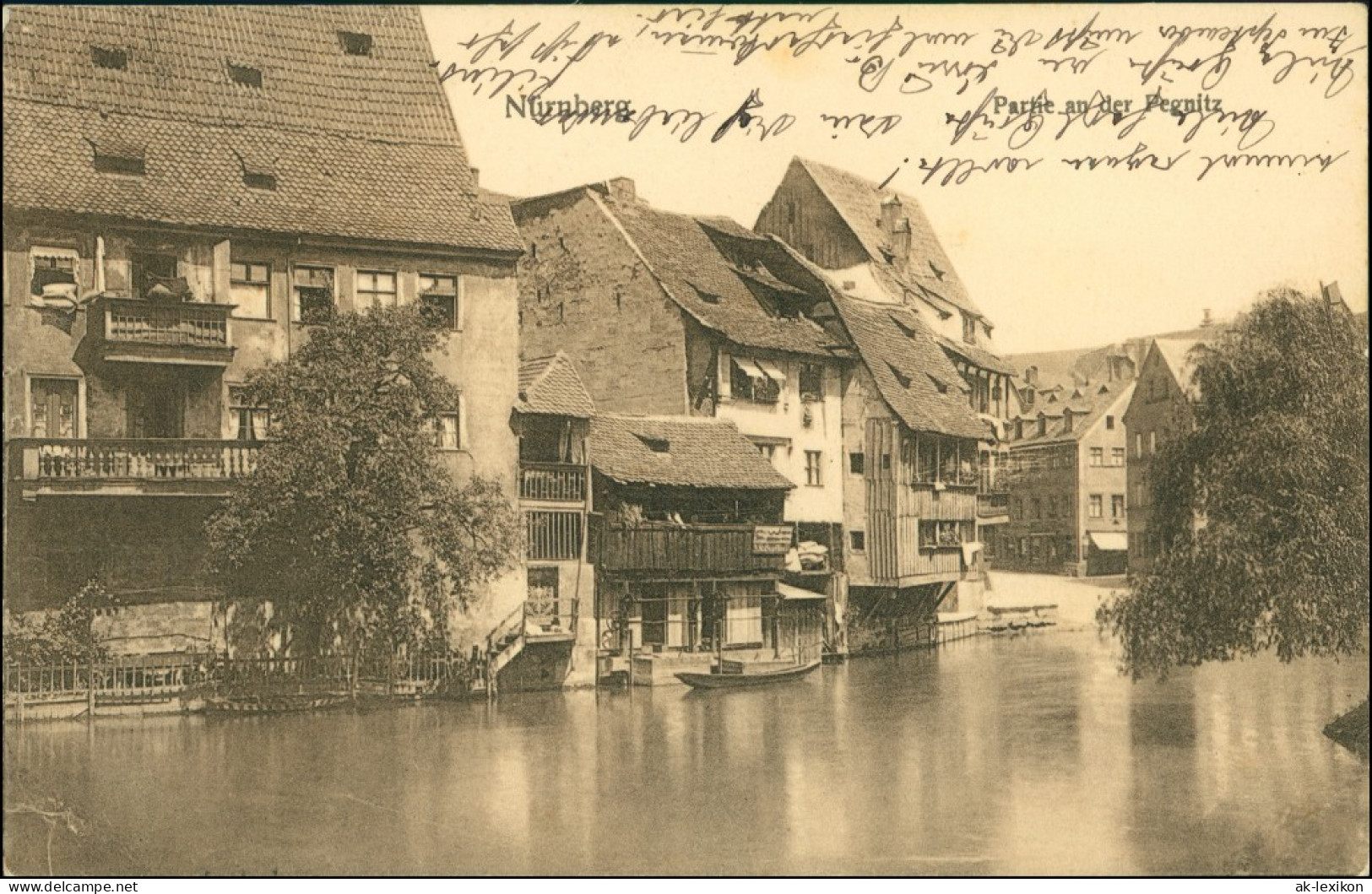 Ansichtskarte Nürnberg Partie An Der Pegnitz 1911 - Nuernberg