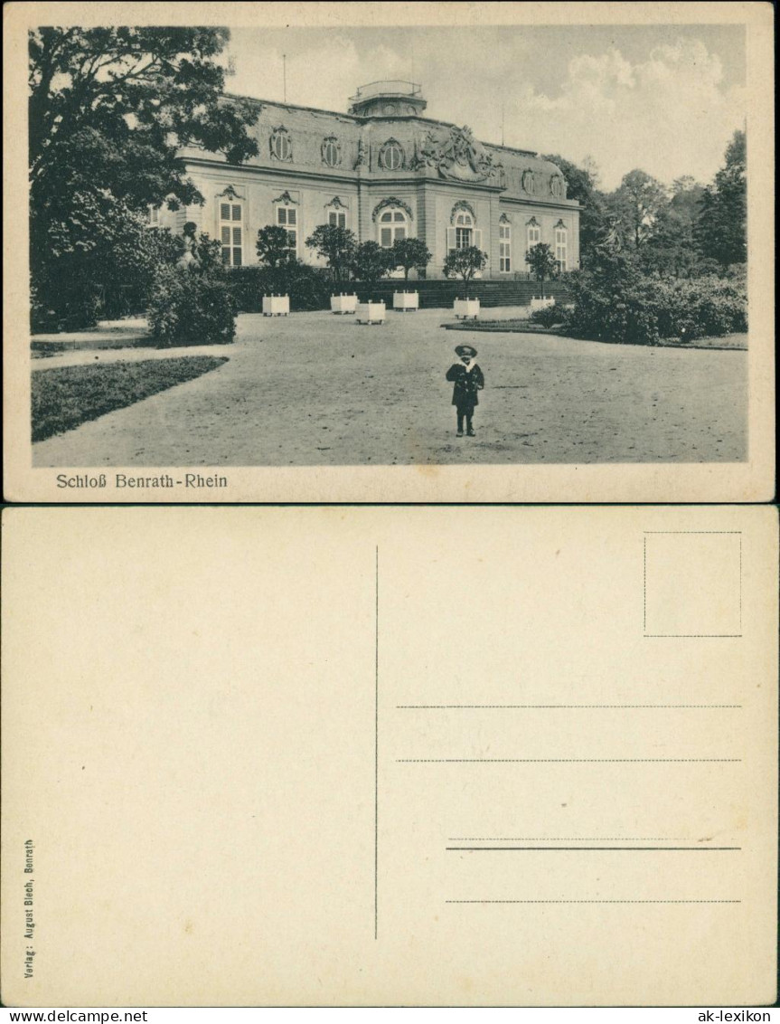 Ansichtskarte Benrath-Düsseldorf Schloss - Kind 1923 - Duesseldorf