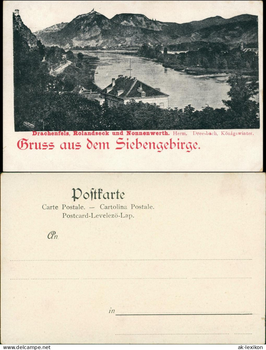 Ansichtskarte Rolandseck-Remagen Gruss Aus Siebengebirge - Drachenfels 1905 - Remagen