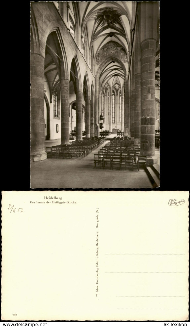 Ansichtskarte Heidelberg Heiliggeistkirche - Innen 1963 - Heidelberg