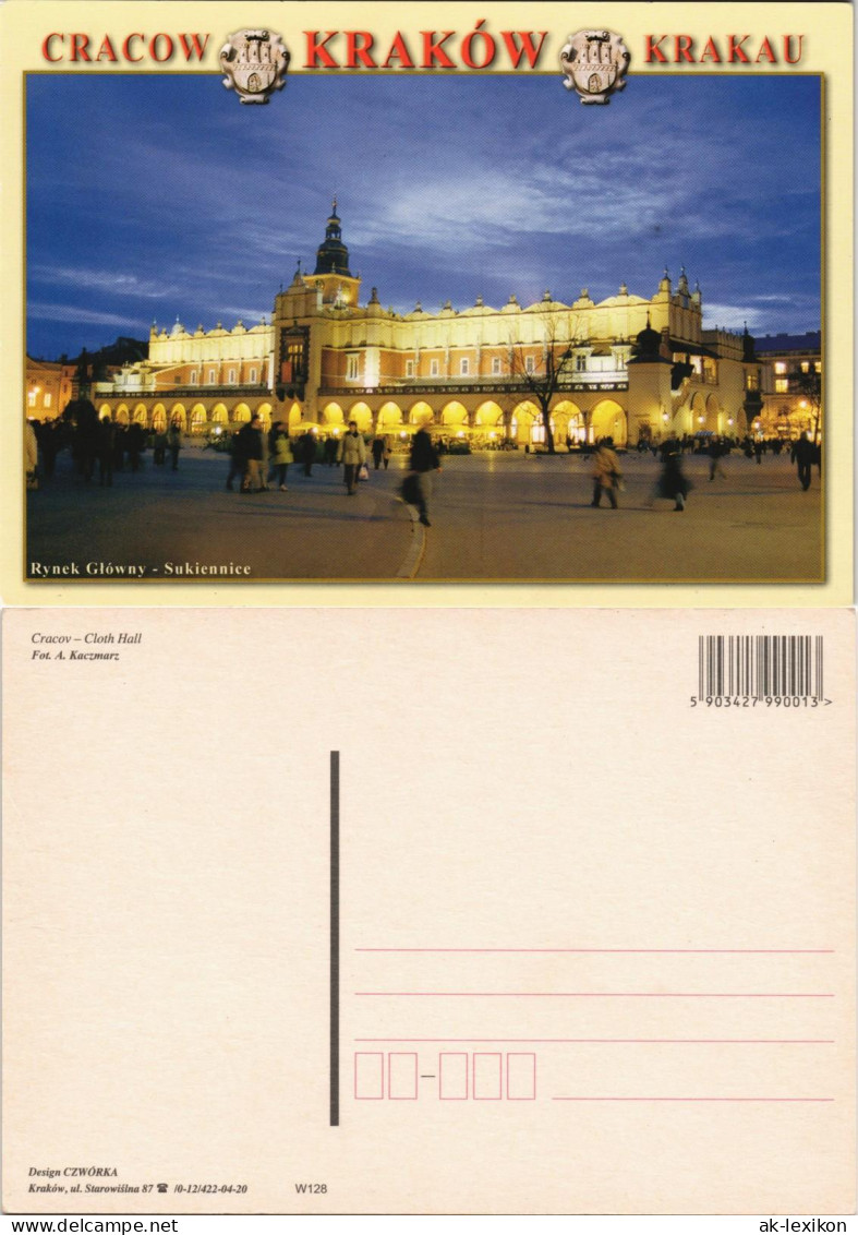 Postcard Krakau Kraków Sukiennice/Tuchhallen 2010 - Pologne