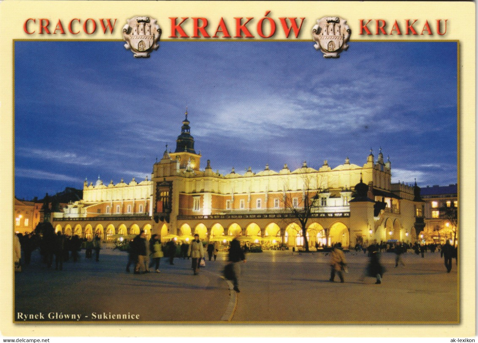 Postcard Krakau Kraków Sukiennice/Tuchhallen 2010 - Polen