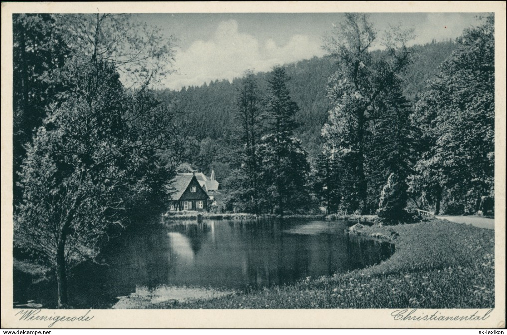 Ansichtskarte Wernigerode Waldgasthaus Christianental 1934 - Altri & Non Classificati