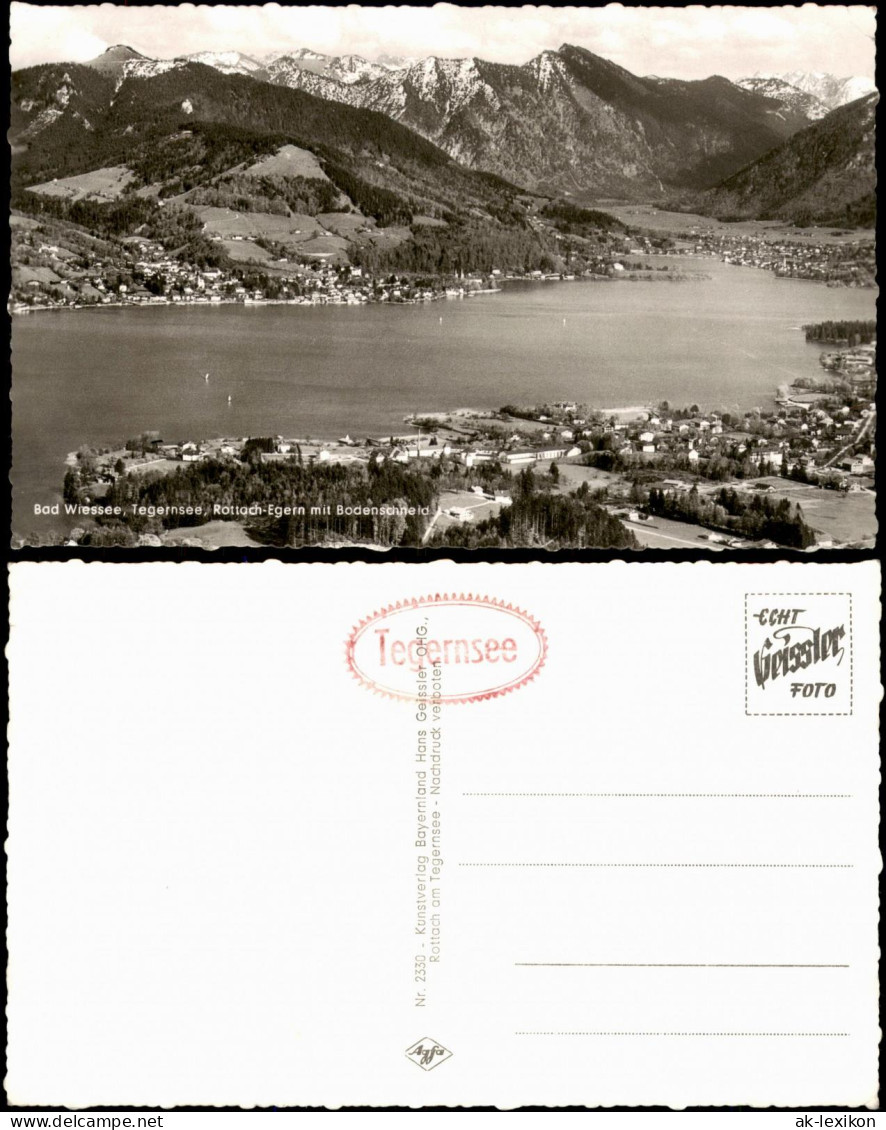 Ansichtskarte Bad Wiessee Tegernsee, Rottach-Egern Mit Bodenschneid 1962 - Bad Wiessee