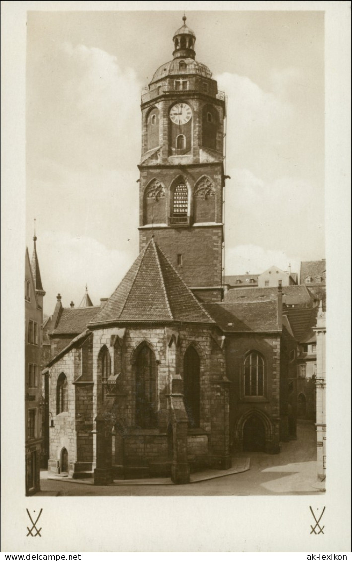 Ansichtskarte Meißen Frauenkirche - Schwerter 1932 - Meissen