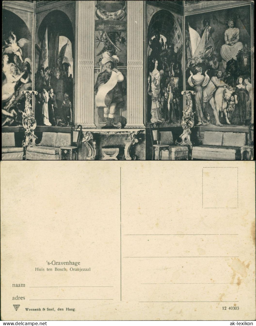 Postkaart Den Haag Den Haag Huis Ten Bosch Oranjezaal 1912 - Autres & Non Classés