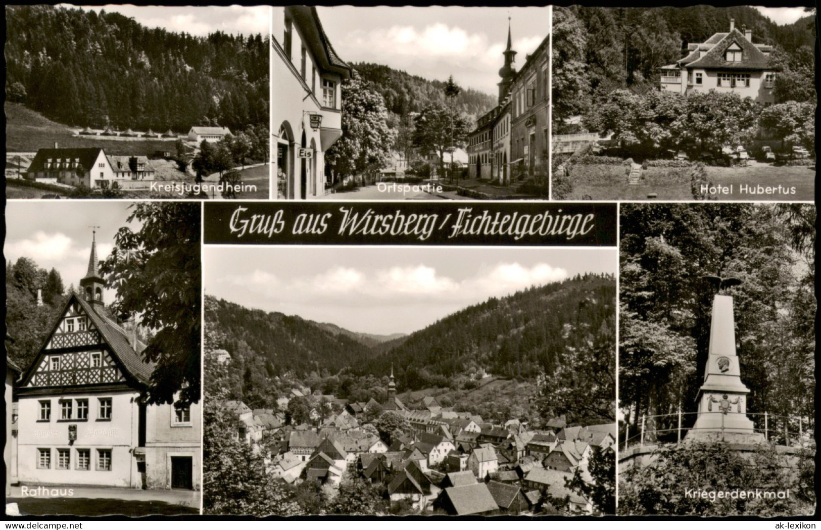 Ansichtskarte Wirsberg (Oberfranken) Kreisjugendheim, Hotel Hubertus 1959 - Autres & Non Classés