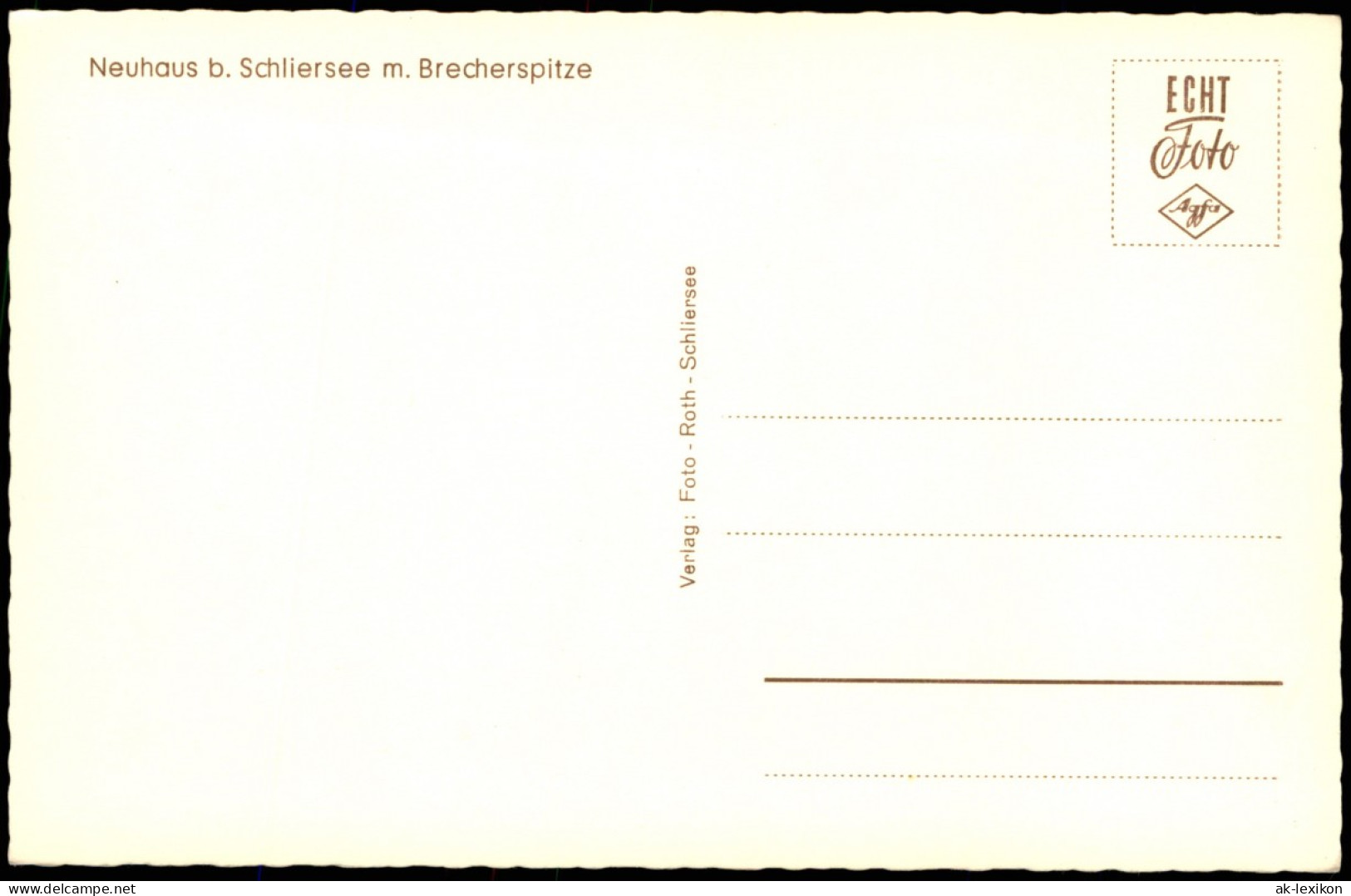 Ansichtskarte Neuhaus-Schliersee Stadtpartie Bauernhäuser 1963 - Schliersee