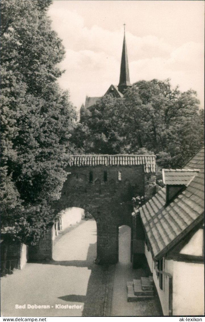 Bad Doberan Strassen Partie Am Klostertor Blick Kloster Kirche 1957 - Bad Doberan