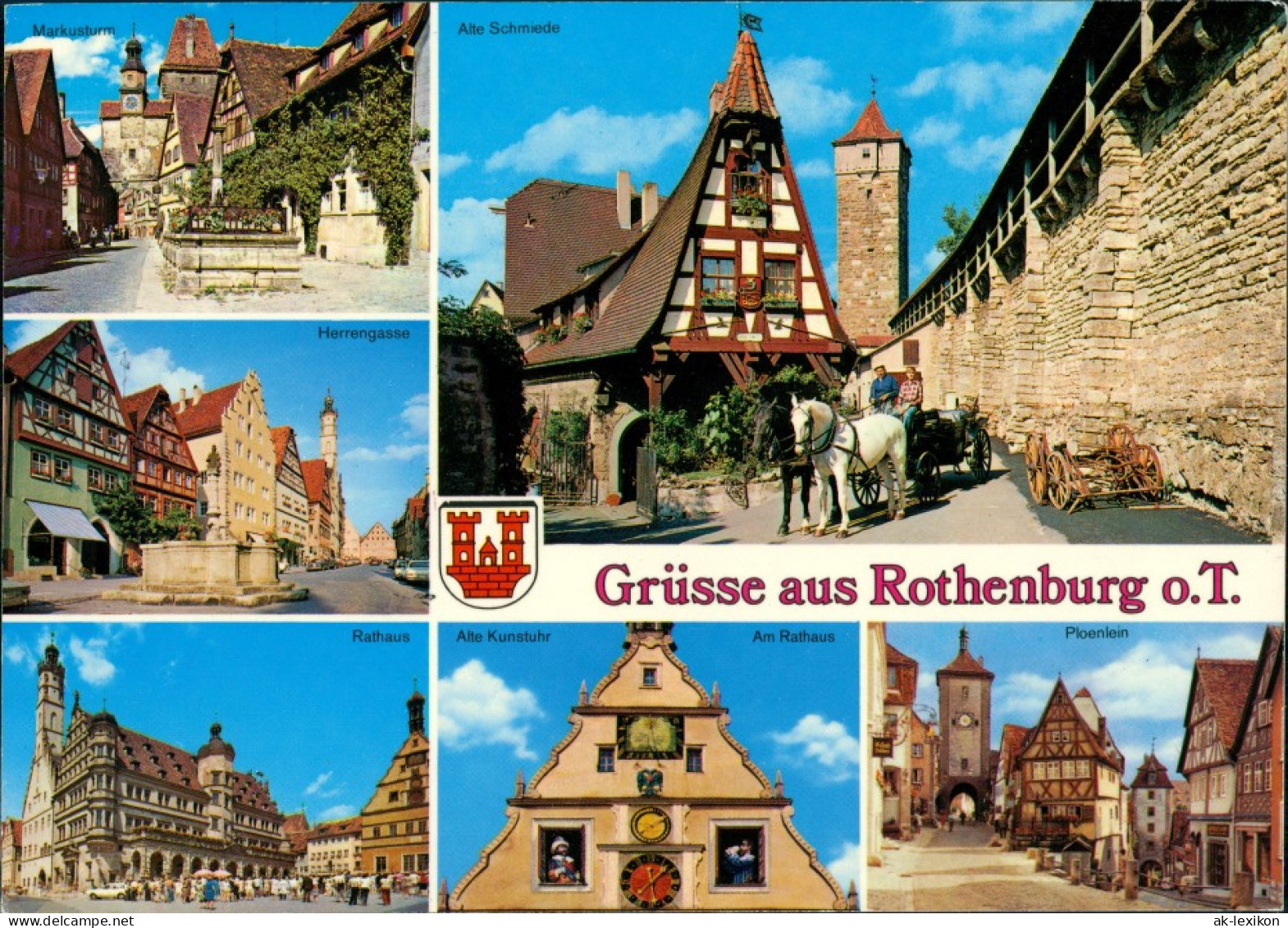 Rothenburg Ob Der Tauber Grüsse Aus R.o.T. Alte Schmiede, Herrengasse 1980 - Rothenburg O. D. Tauber
