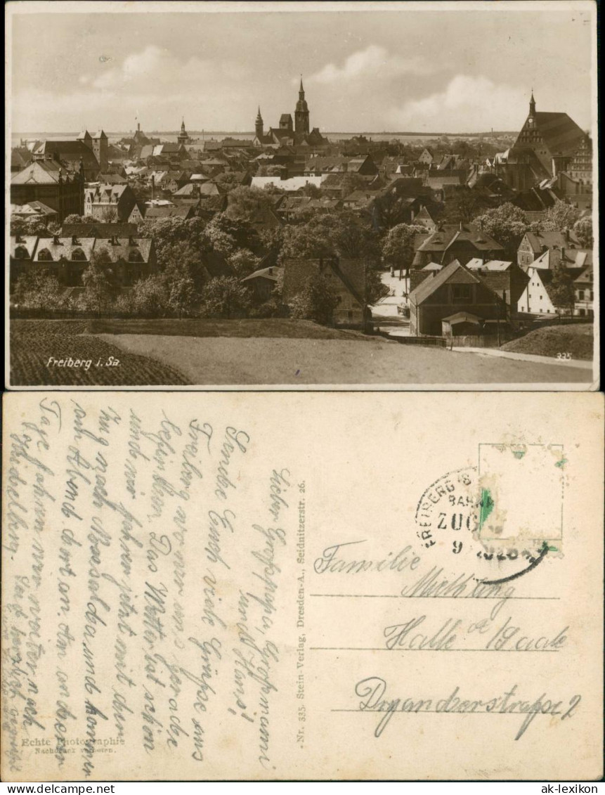 Ansichtskarte Freiberg (Sachsen) Stadtpartie 1928 - Freiberg (Sachsen)