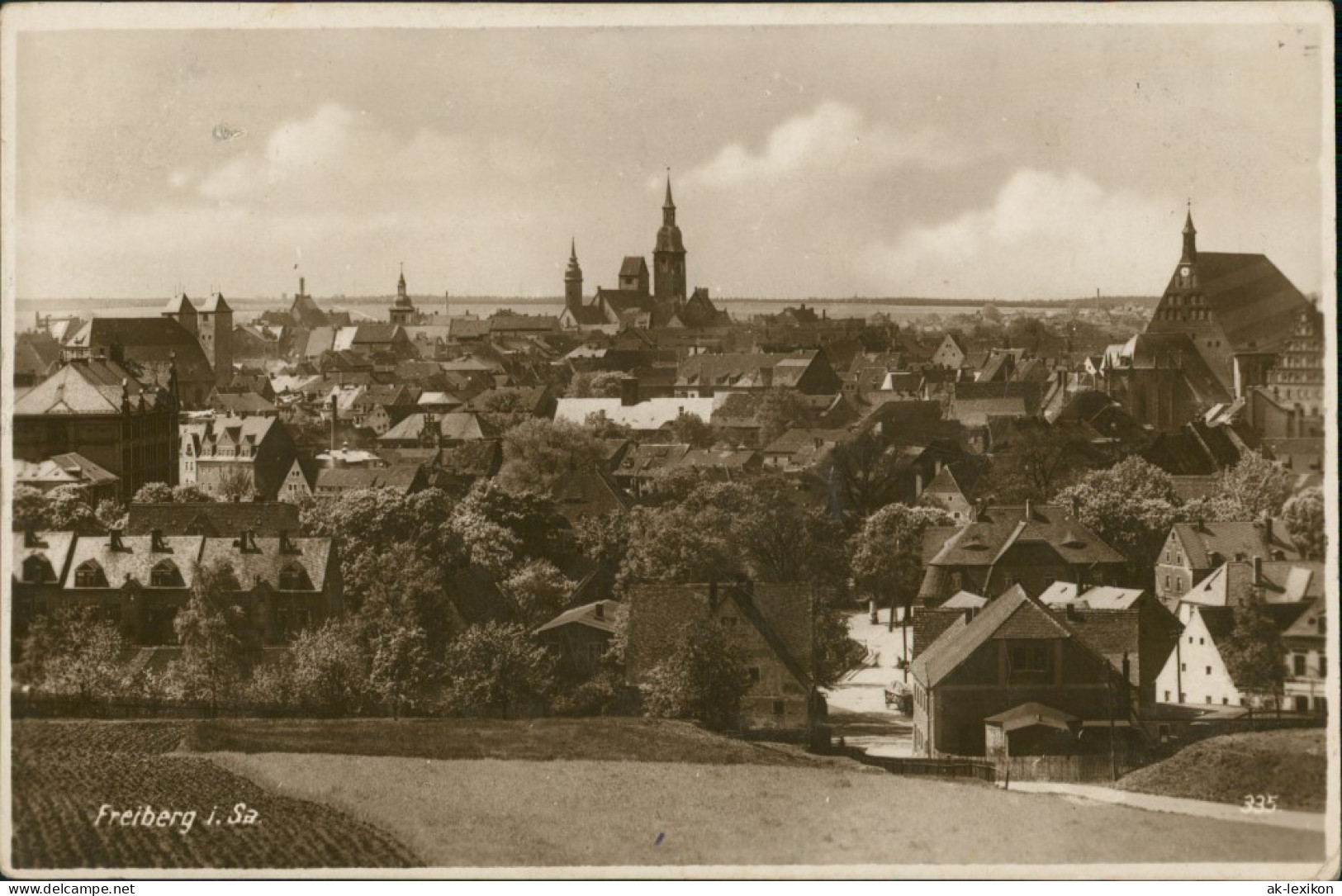 Ansichtskarte Freiberg (Sachsen) Stadtpartie 1928 - Freiberg (Sachsen)