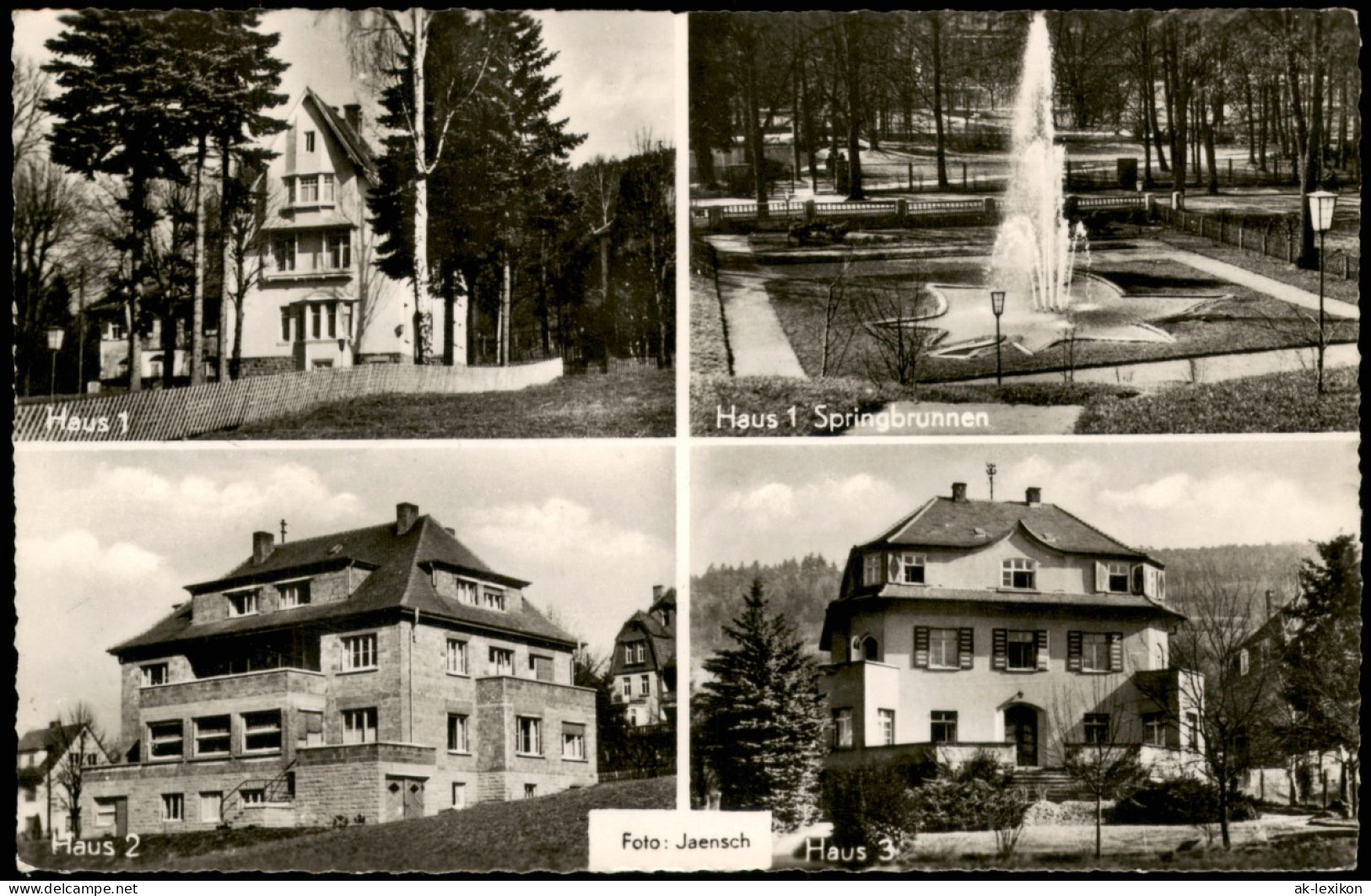 Ansichtskarte Bad Orb 4 Bild: Sanatorium Pfeiffer Krug 1958 - Bad Orb