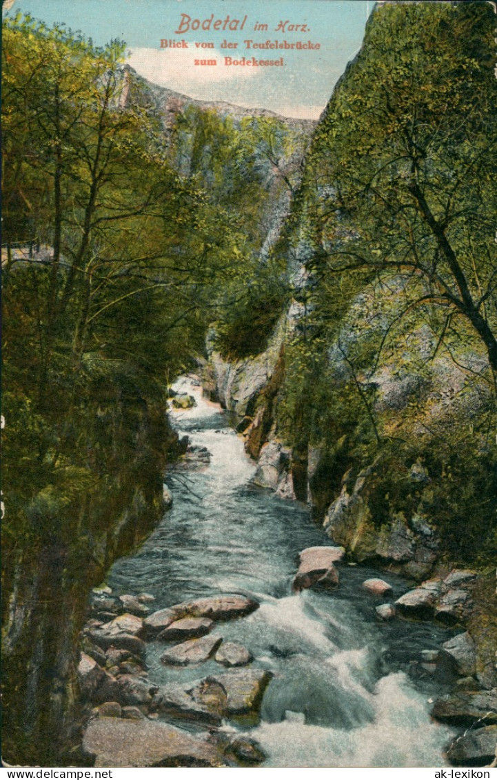 Ansichtskarte Treseburg Bodetal Harz, Bodekessel 1916 - Altri & Non Classificati