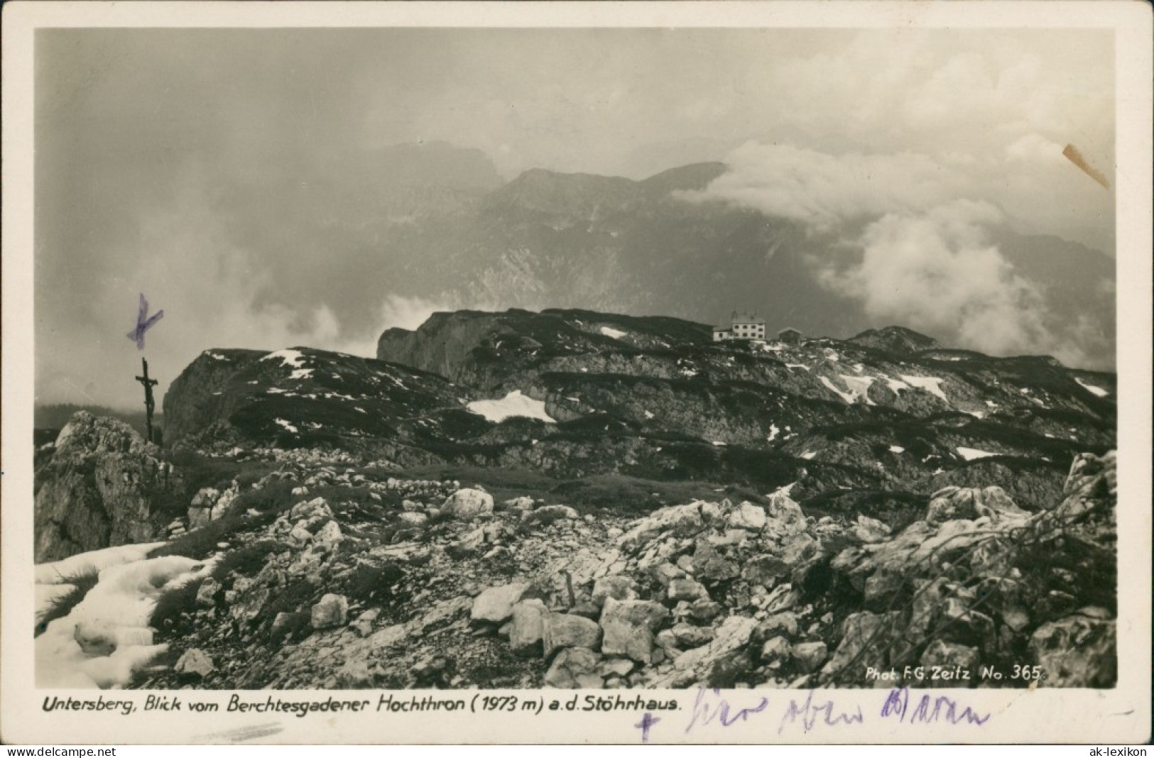 Ansichtskarte Berchtesgaden Hochthron Stöhrhaus 1933 - Berchtesgaden