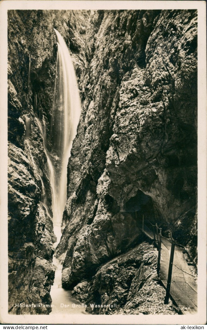 Ansichtskarte Grainau Höllentalklamm, Wasserfall 1934 - Autres & Non Classés