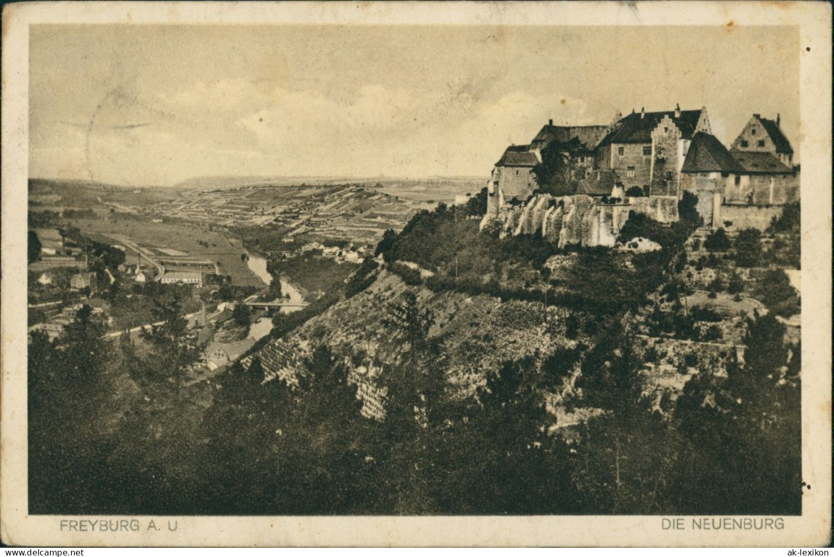 Ansichtskarte Freyburg (Unstrut) Schloss Neuenburg Blick Ins Tal 1931 - Altri & Non Classificati
