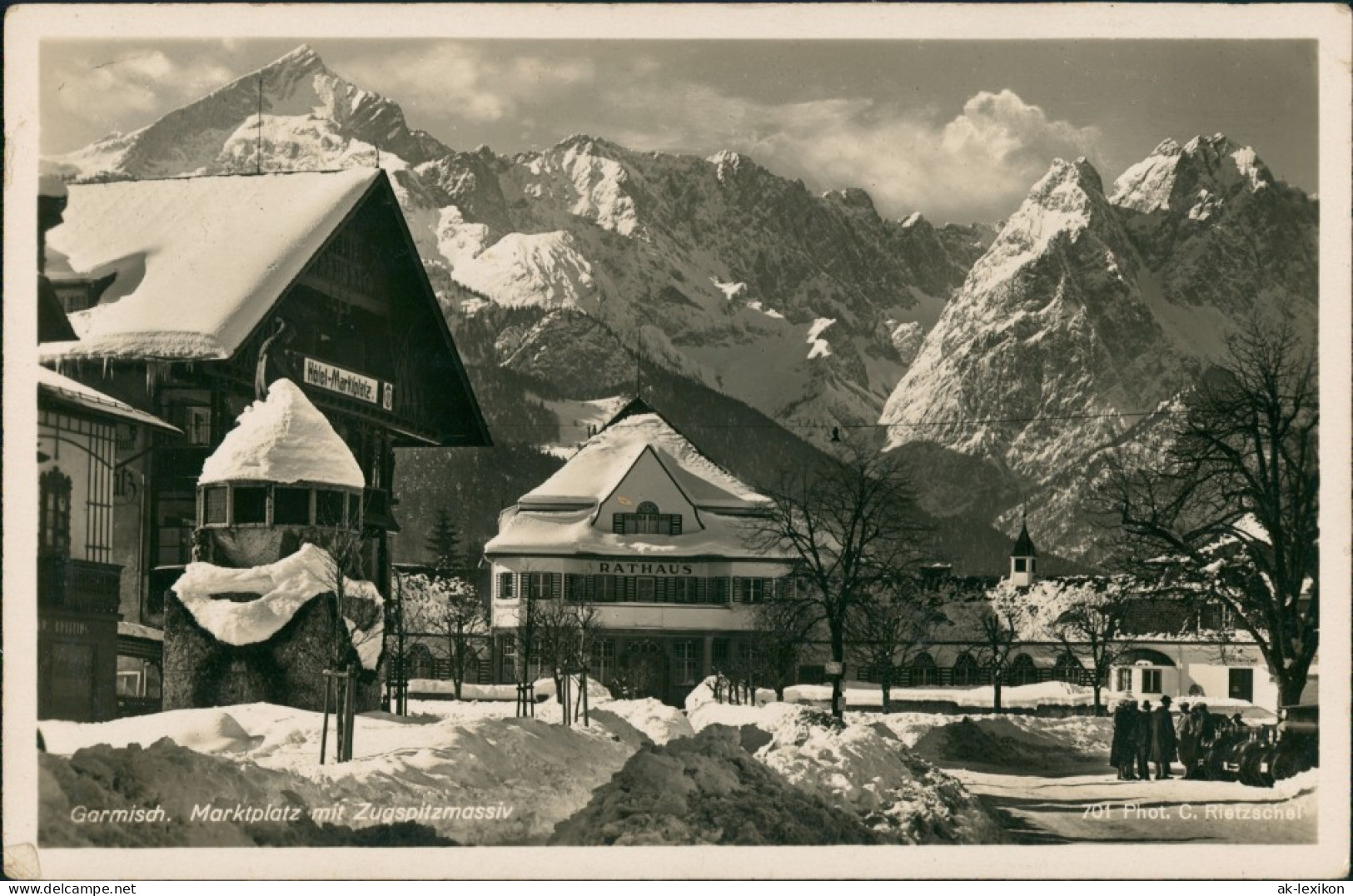 Garmisch-Garmisch-Partenkirchen Hotel Am Marktplatz,   1937 - Garmisch-Partenkirchen