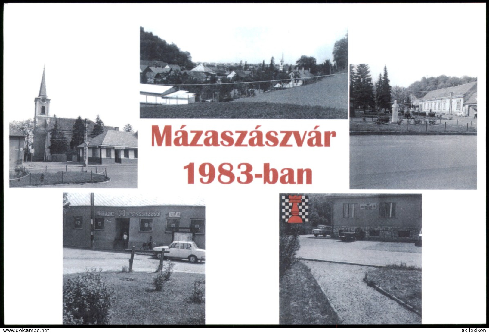 .Ungarn Mázaszászvár 1983-ban Chess-/Schach-Korrespondenz-Karte 1983 - Hungría