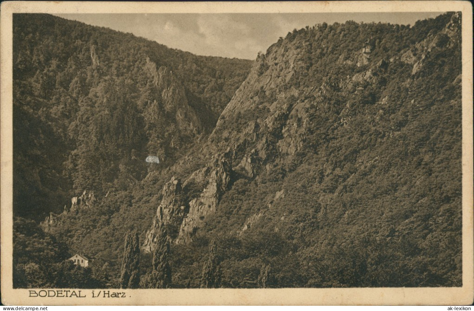 Ansichtskarte Treseburg Bodetal Harz Felsen Landschaft 1920 - Altri & Non Classificati