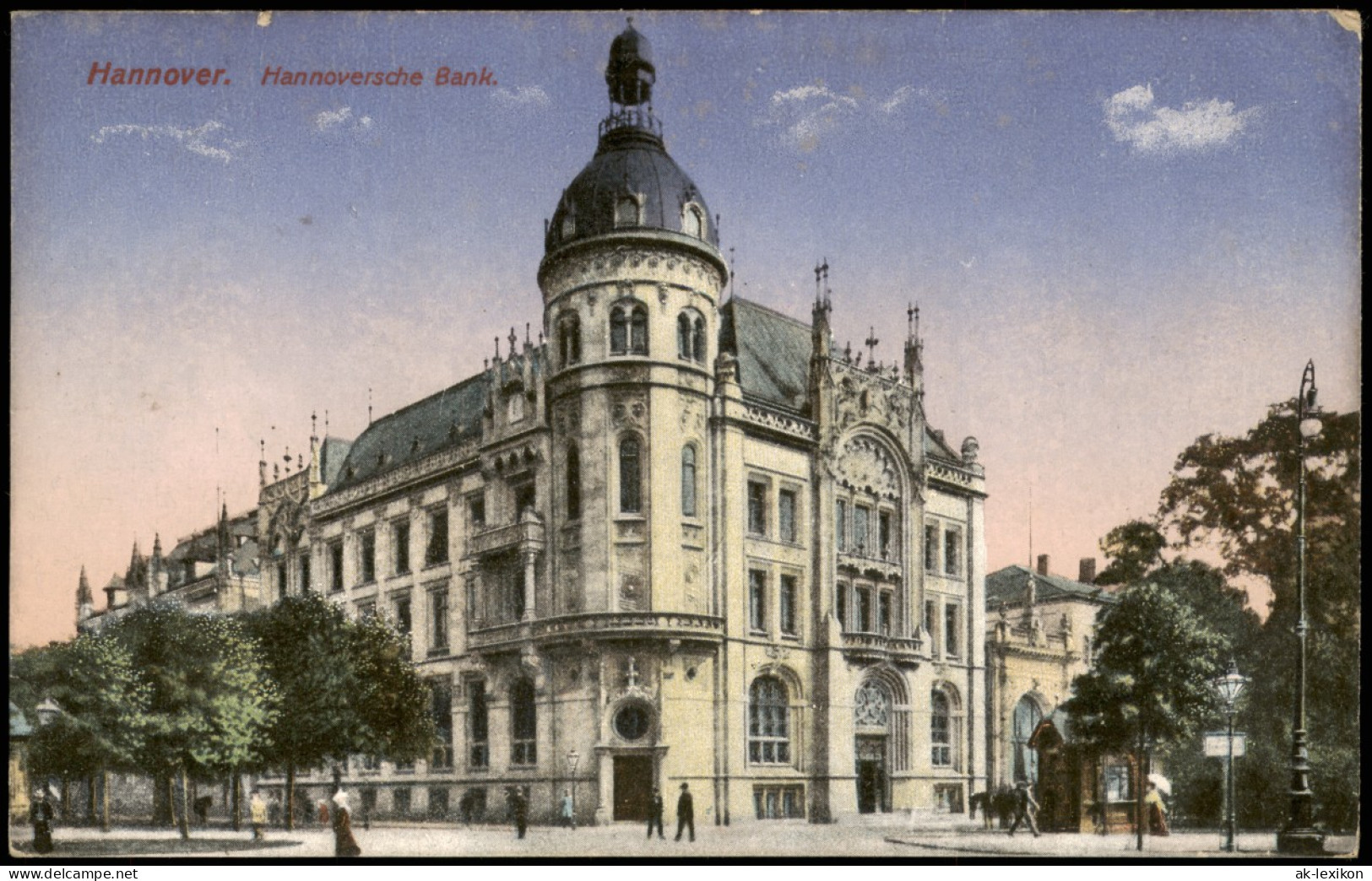 Ansichtskarte Hannover Hannoversche Bank 1916 - Hannover