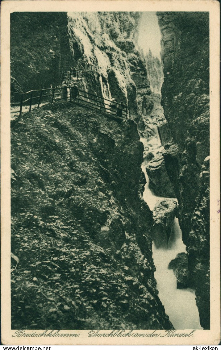 Tiefenbach-Oberstdorf (Allgäu) Breitachklamm Oberstdorf   Allgäu 1925 - Oberstdorf