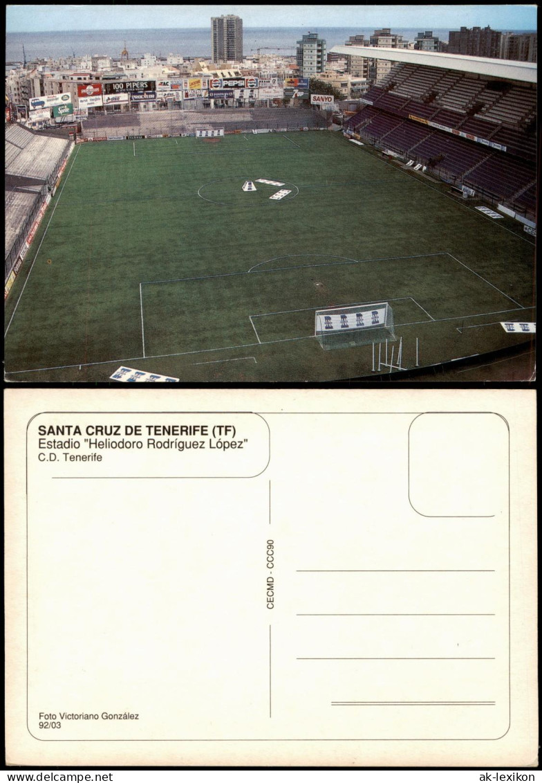 .Teneriffa SANTA CRUZ Estadio "Heliodoro Rodríguez López" Stadium Stadion 1975 - Andere & Zonder Classificatie