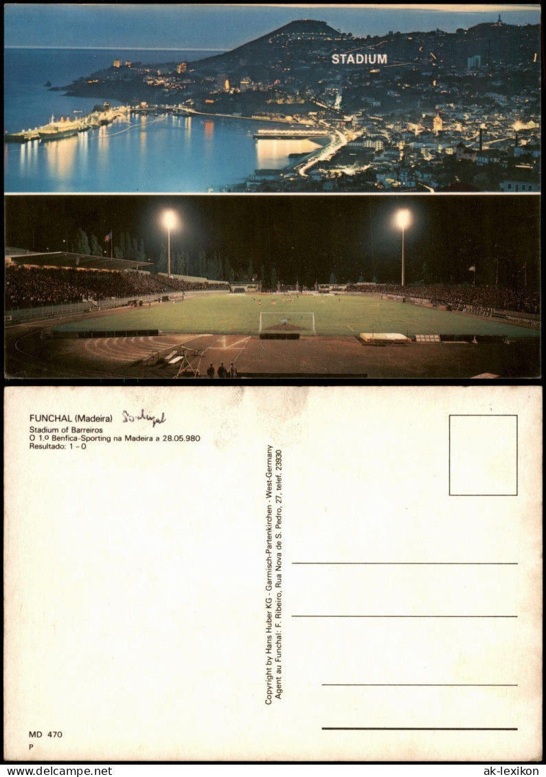 Postcard Funchal Stadium Of Barreiros, Football Stadium Stadion 1970 - Autres & Non Classés