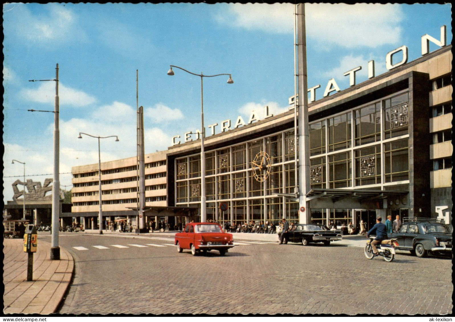 Postkaart Rotterdam Rotterdam Centraal Station Hauptbahnhof 1960 - Rotterdam