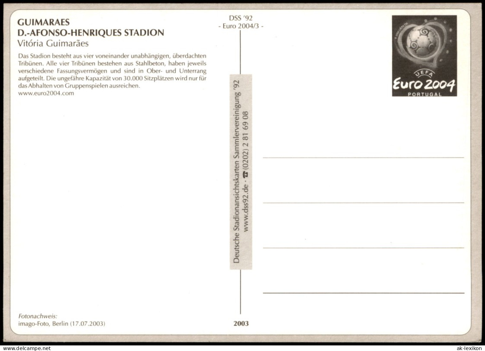 .Portugal GUIMARAES D.-AFONSO-HENRIQUES STADION Football Stadium 2004 - Other & Unclassified