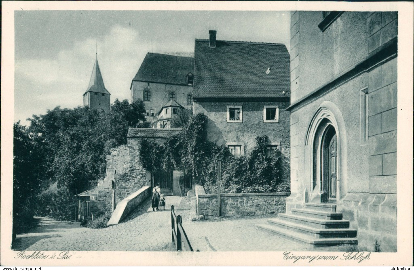 Ansichtskarte Rochlitz Partie Am Schloß 1928 - Rochlitz