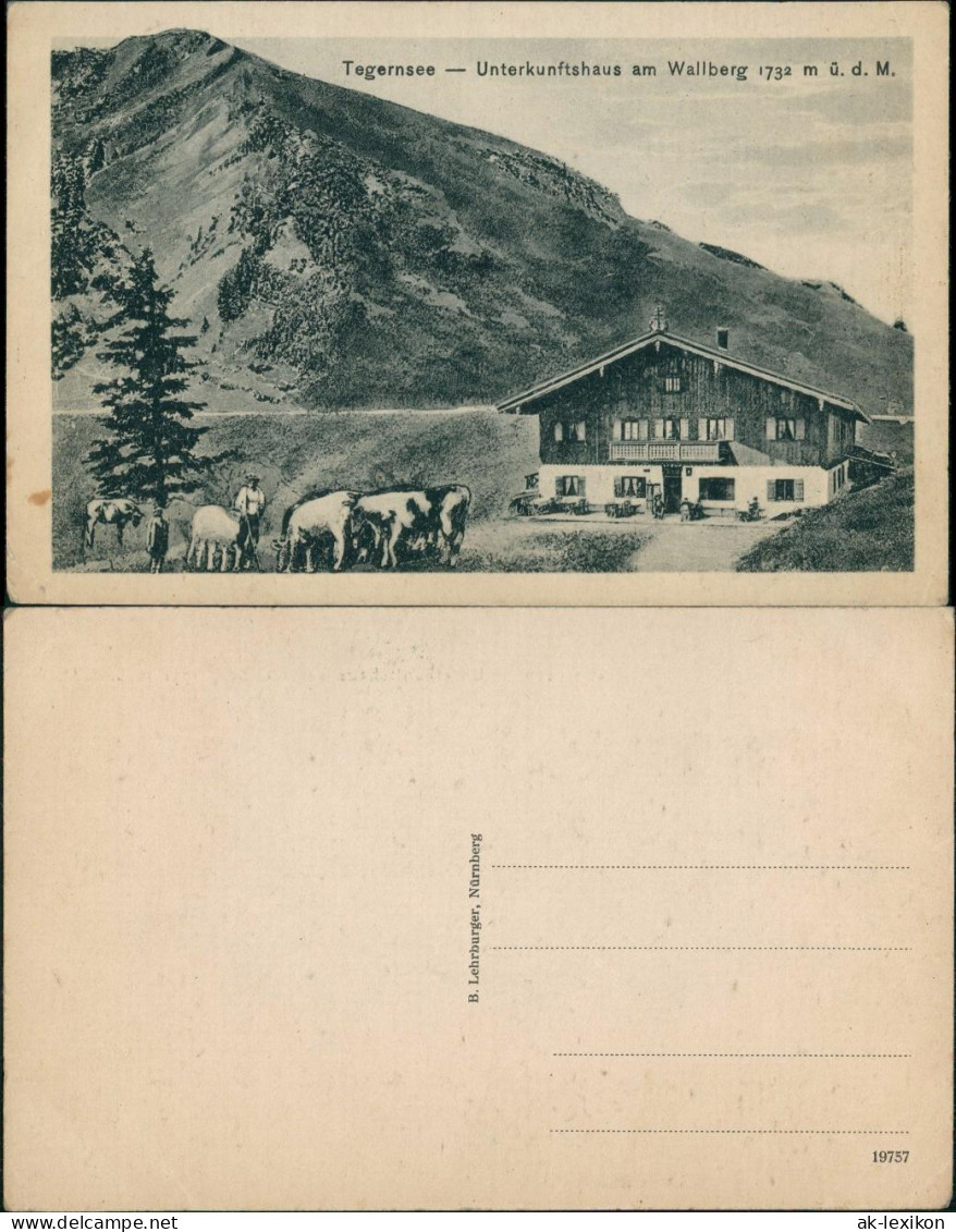 Ansichtskarte Bad Wiessee Unterkunftshaus Am Wallberg 1928 - Bad Wiessee