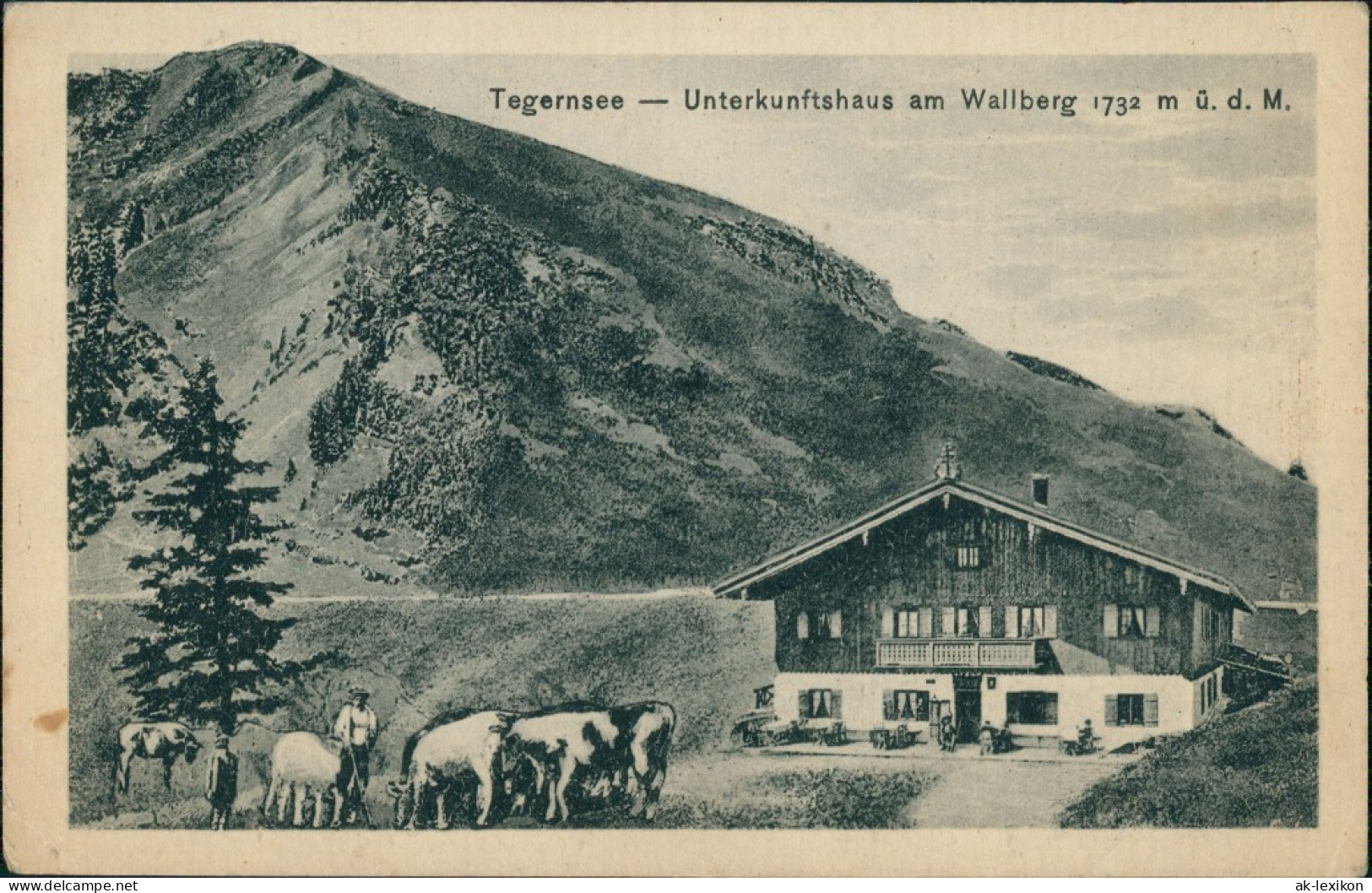 Ansichtskarte Bad Wiessee Unterkunftshaus Am Wallberg 1928 - Bad Wiessee
