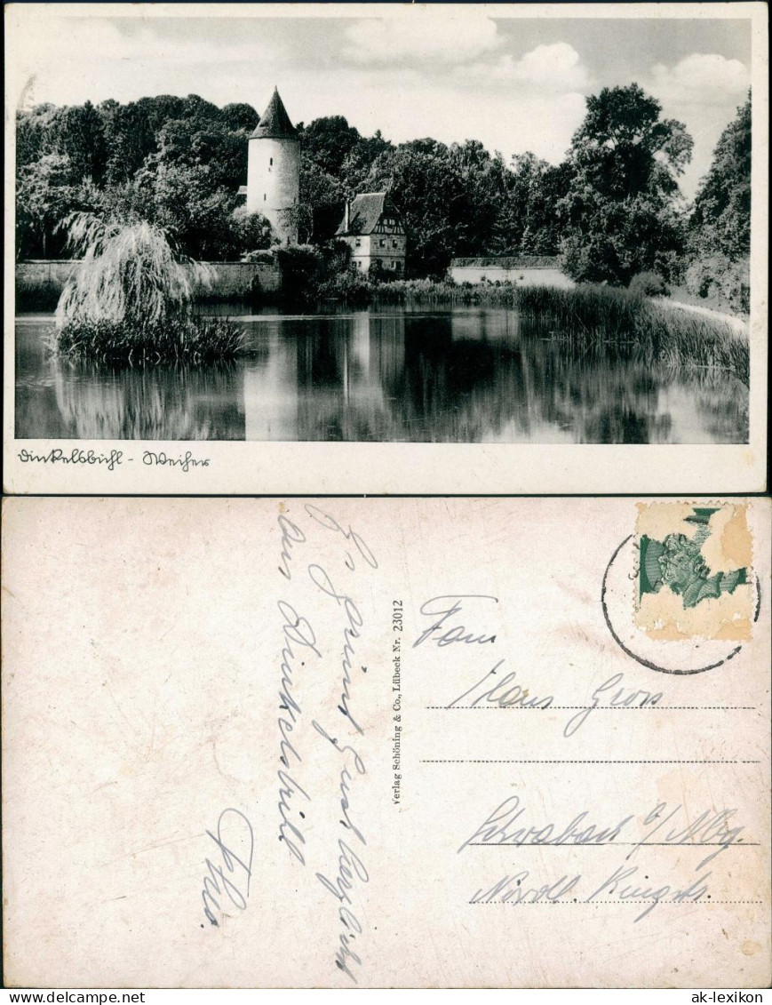 Ansichtskarte Dinkelsbühl Partie Am Weiher 1934 - Dinkelsbühl