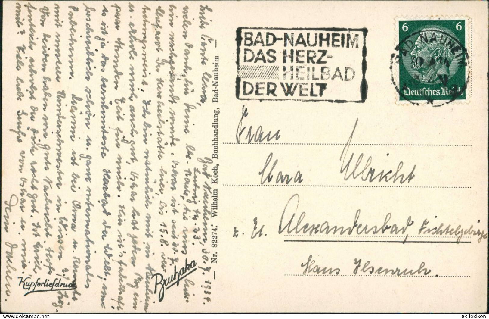Ansichtskarte Bad Nauheim Kuranlagen 1938 - Bad Nauheim