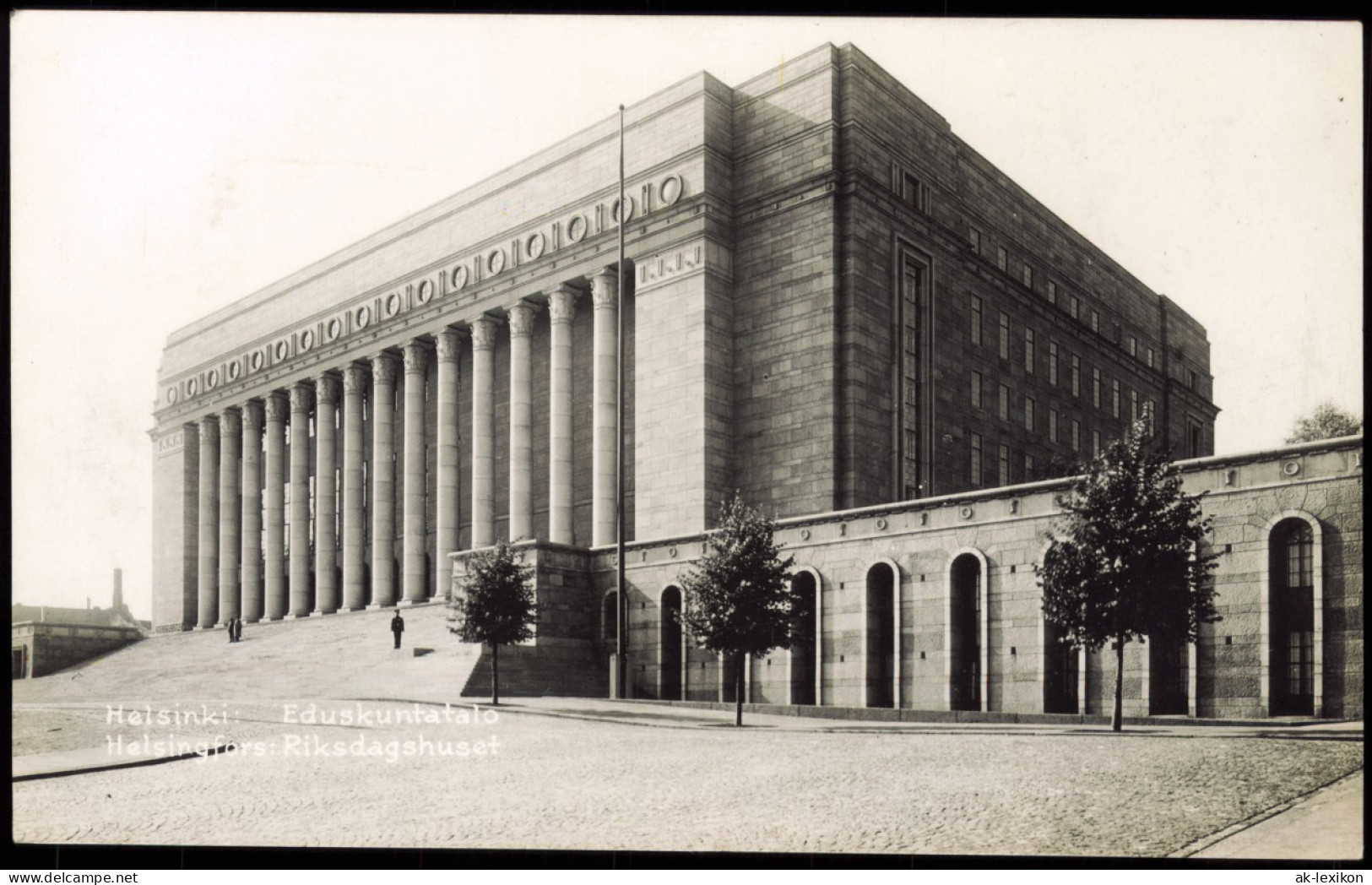 Postcard Helsinki Helsingfors Riksdagshuset, Foto-Postcard 1937 - Finnland