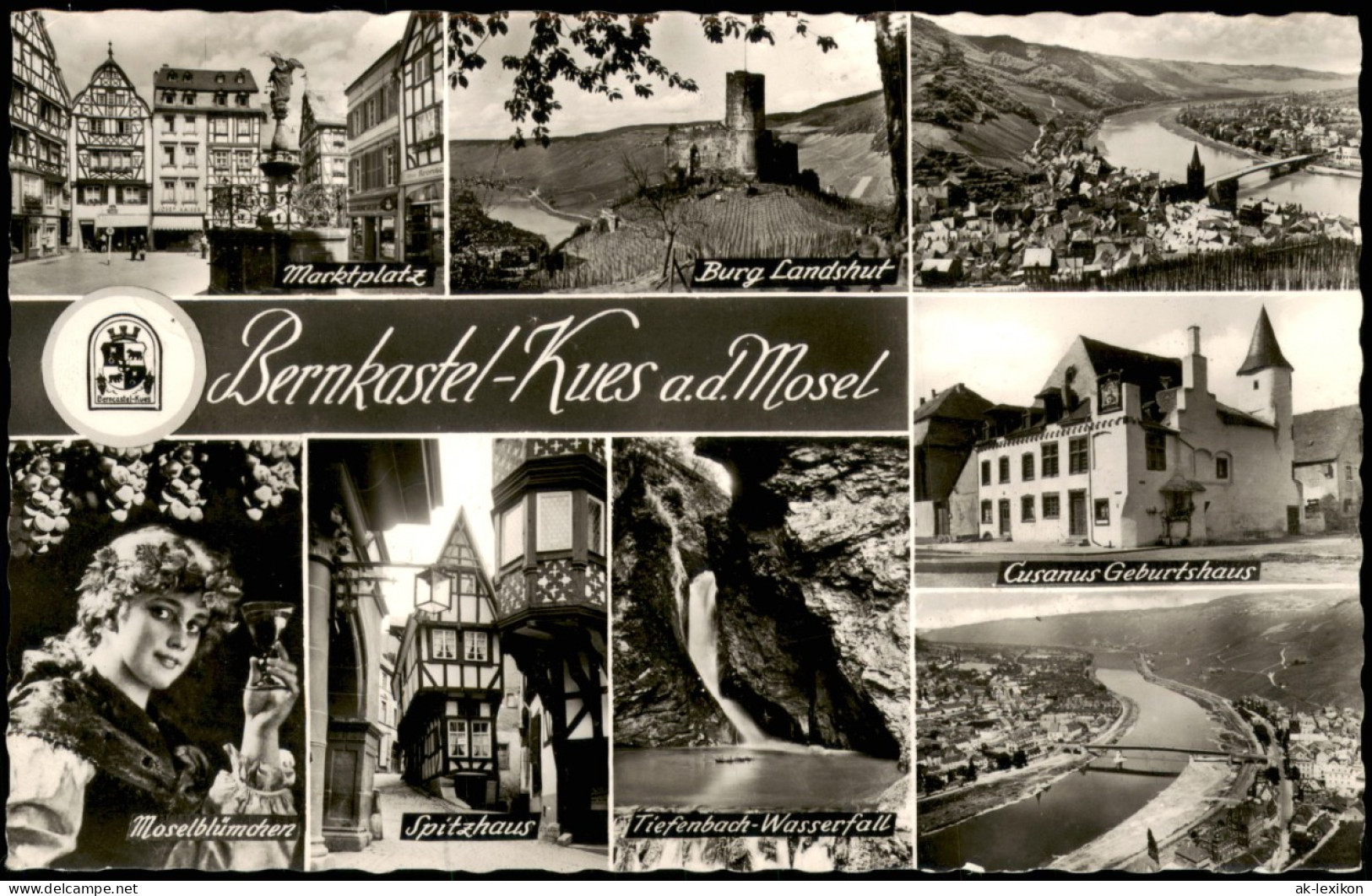 Bernkastel-Kues  Mit Burg Landshut, Spitzhaus, Tiefenbach-Wasserfall Uvm. 1961 - Bernkastel-Kues