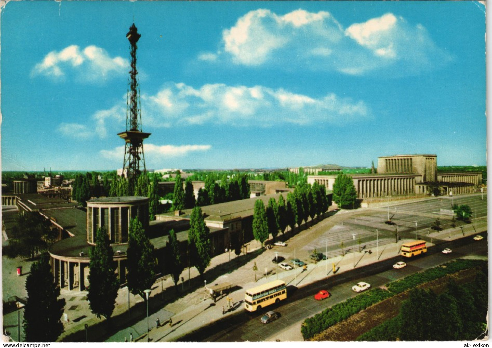 Ansichtskarte Charlottenburg-Berlin Funkturm Und Ausstellungshallen 1970 - Charlottenburg