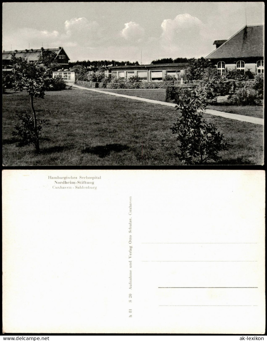 Sahlenburg-Cuxhaven Hamburgisches Seehospital Nordheim-Stiftung 1955 - Cuxhaven