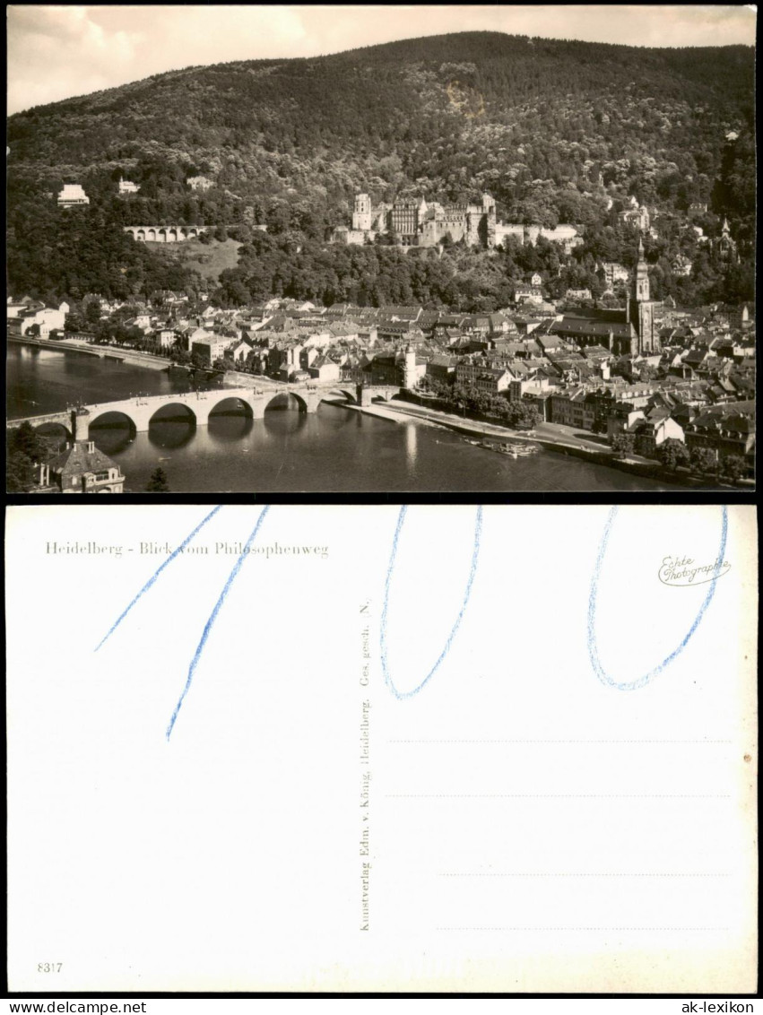 Ansichtskarte Heidelberg Blick Auf Die Stadt 1962 - Heidelberg