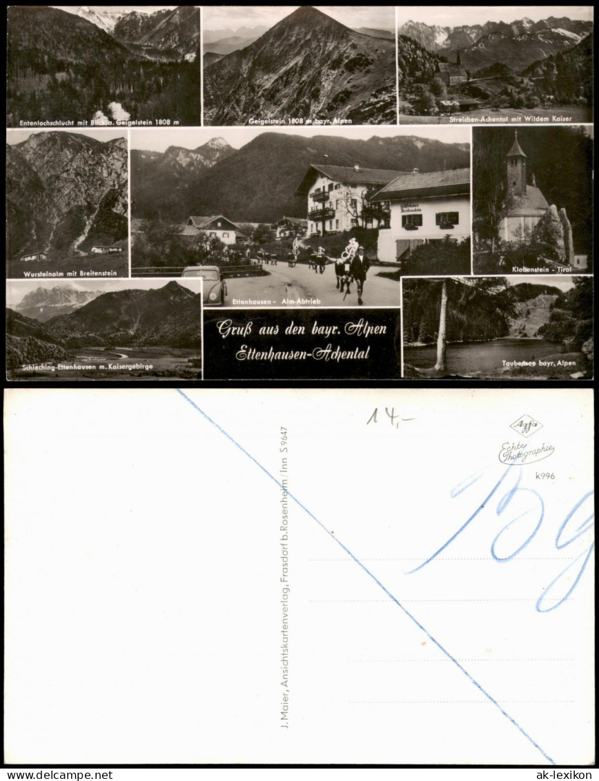 Ettenhausen Ettenhausen-Achental Umland-Ansichten Gruß-Mehrbild-AK 1950 - Autres & Non Classés